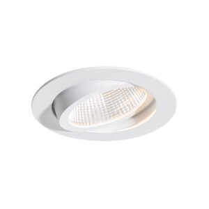 Zápustené bodové svetlo biele 9,5 cm vrátane LED 1300lm stmievateľné IP23 - Gaius