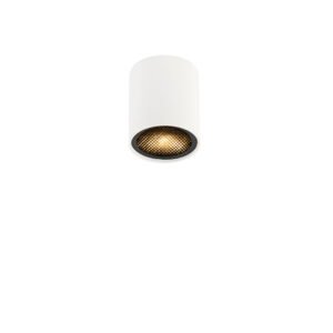 Dizajnový prisadený reflektor biely GU10 50mm - Tubo Honey