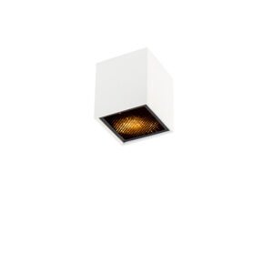 Dizajnový prisadený reflektor biely GU10 50mm - Qubo Honey